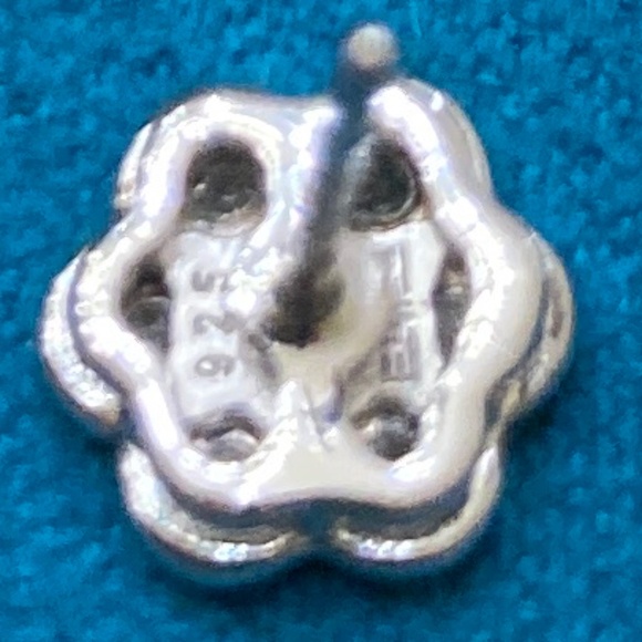 Effy Classic Sterling Silver Natural Diamond Bouquet Stud Earrings - Picture 7 of 8